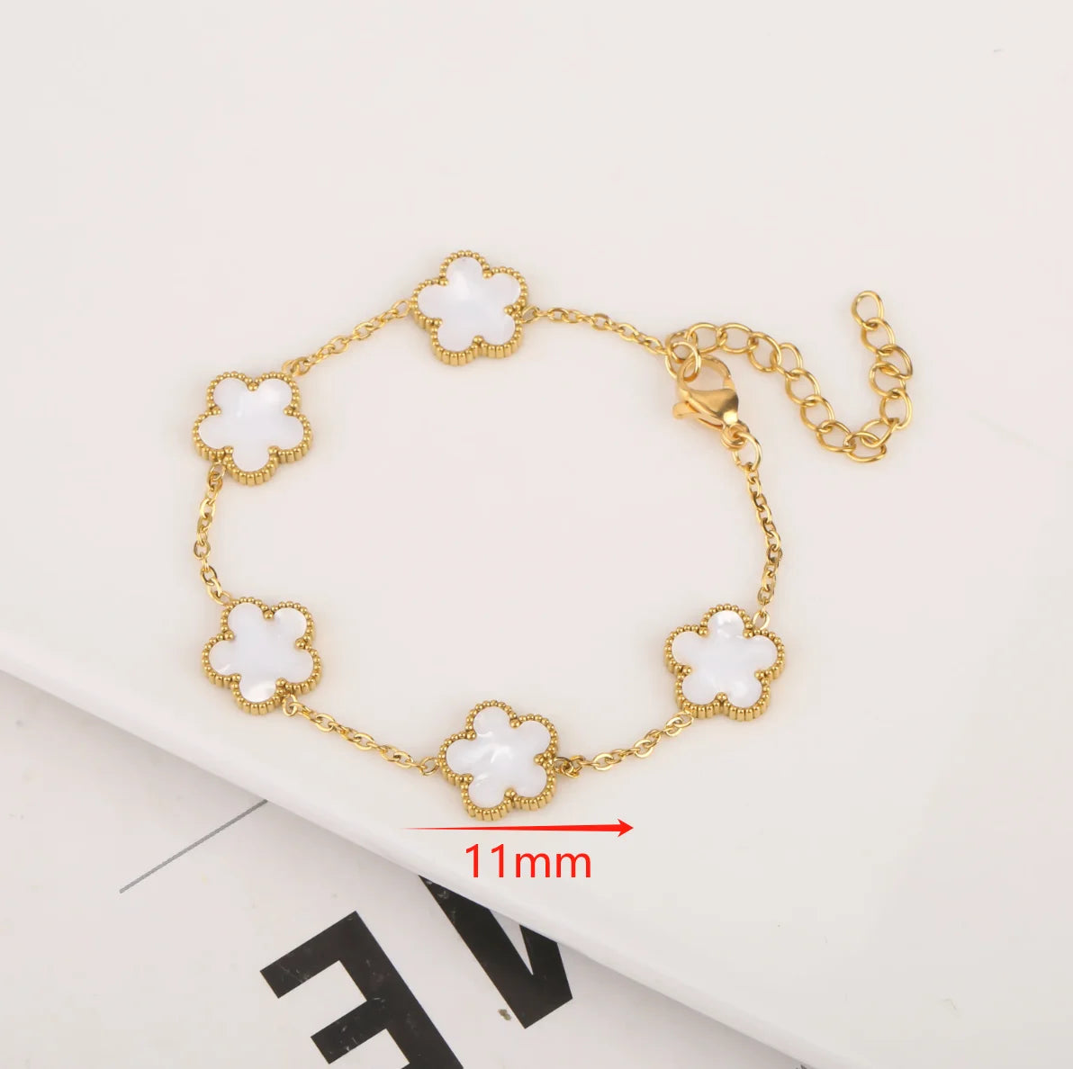 18K Gold Plated Five-Leaf Clover Bracelets