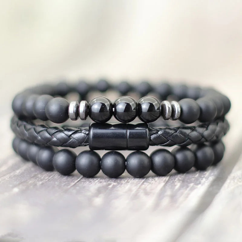 Men's Natural Beaded Bracelet