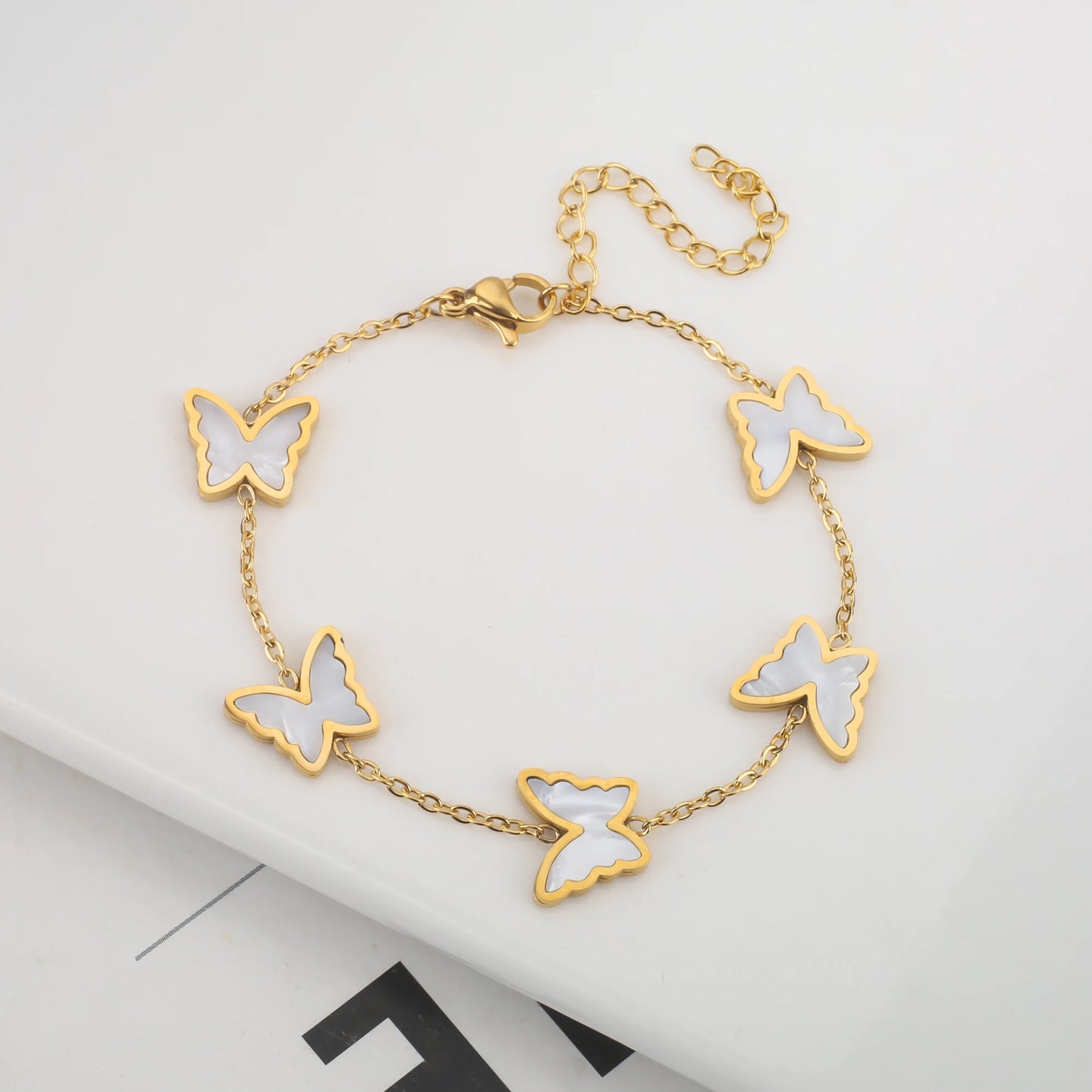 18K Gold Plated Five-Leaf Clover Bracelets