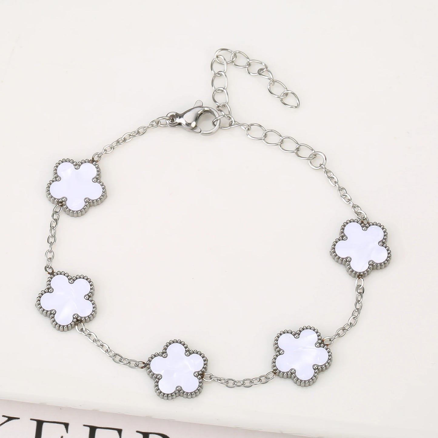 18K Gold Plated Five-Leaf Clover Bracelets