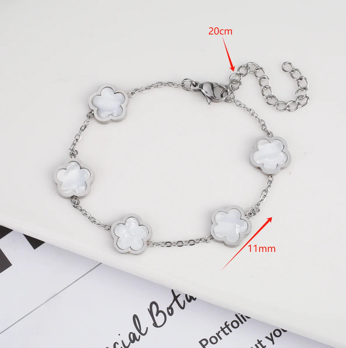 18K Gold Plated Five-Leaf Clover Bracelets