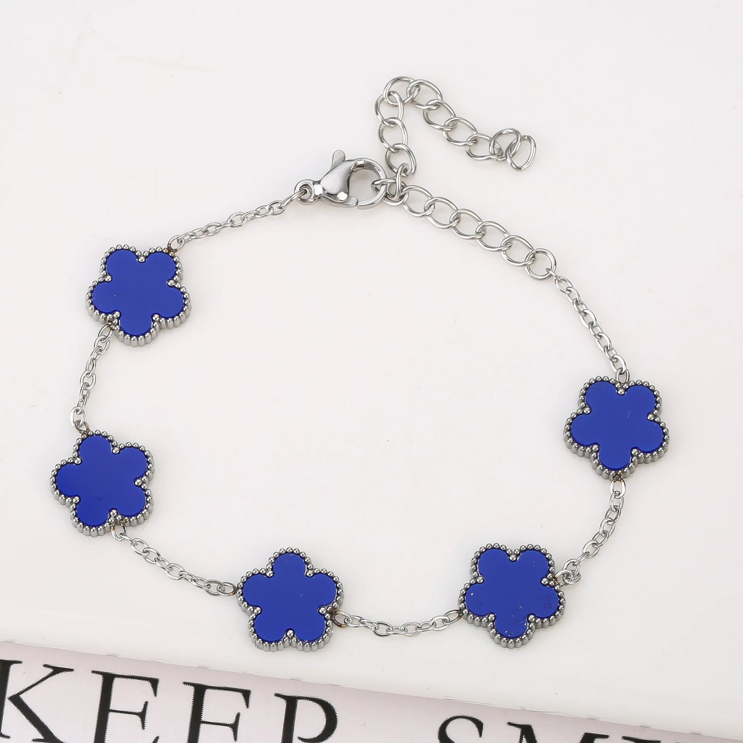 18K Gold Plated Five-Leaf Clover Bracelets
