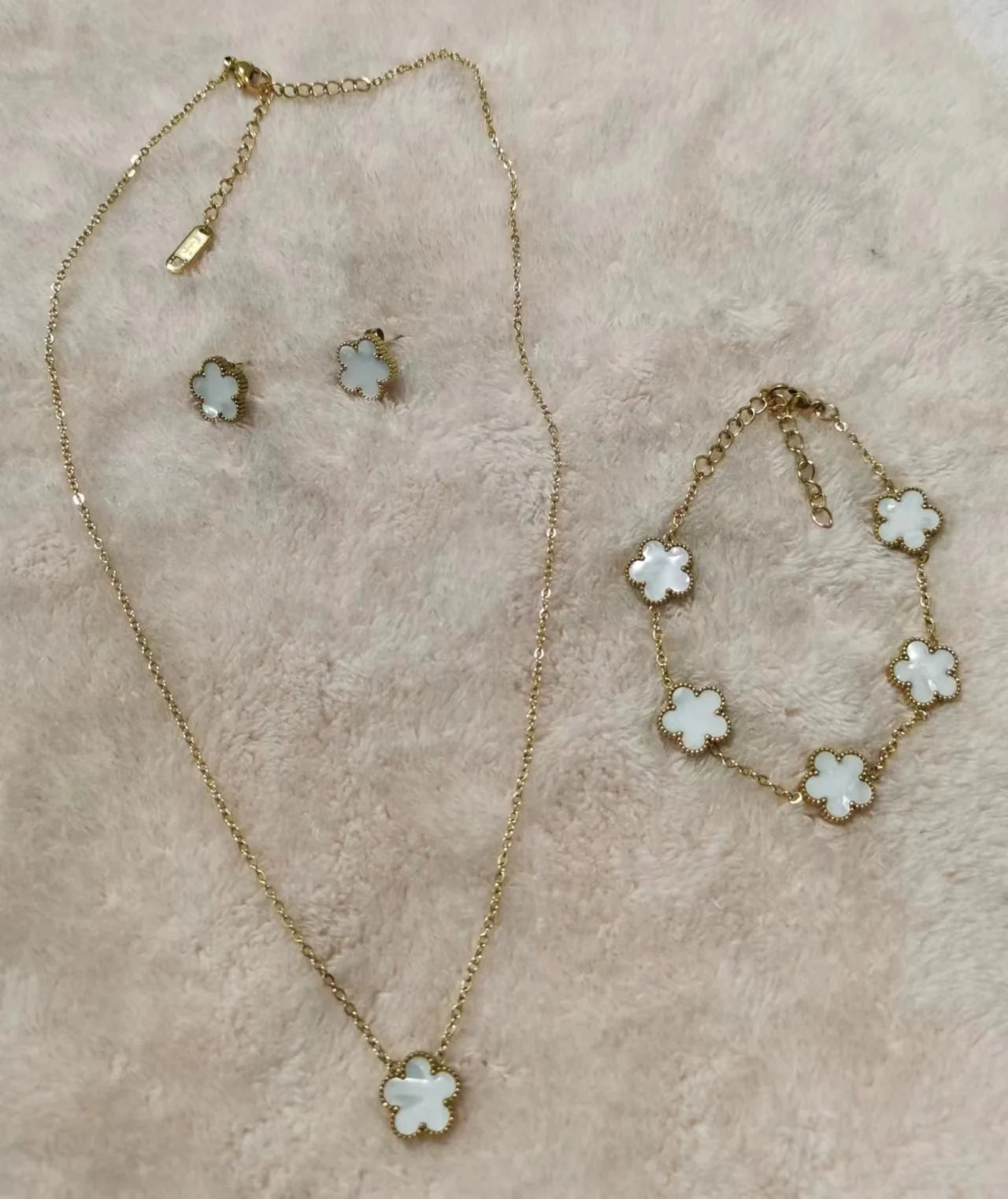 18K Gold Plated Five-Leaf Clover Bracelets