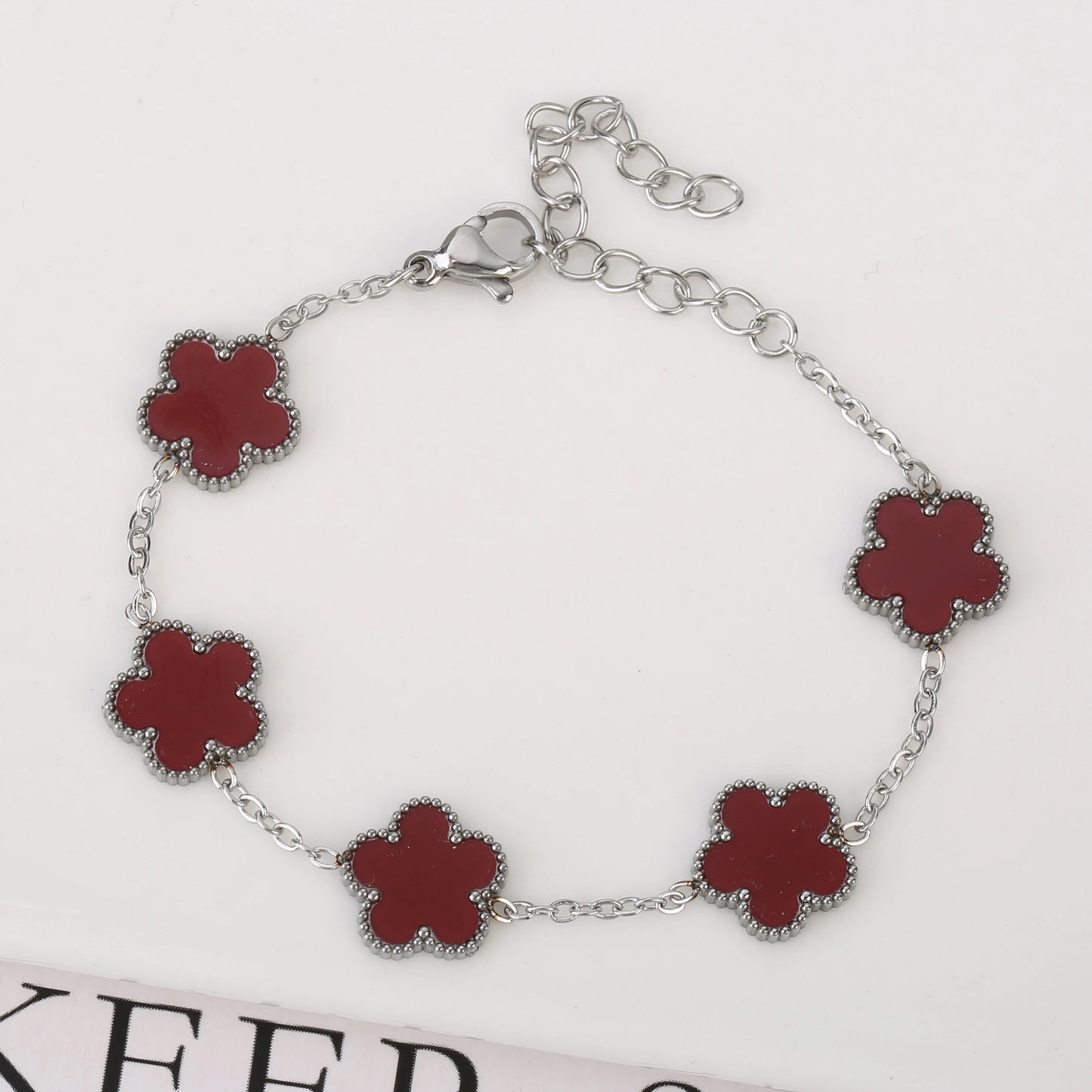 18K Gold Plated Five-Leaf Clover Bracelets