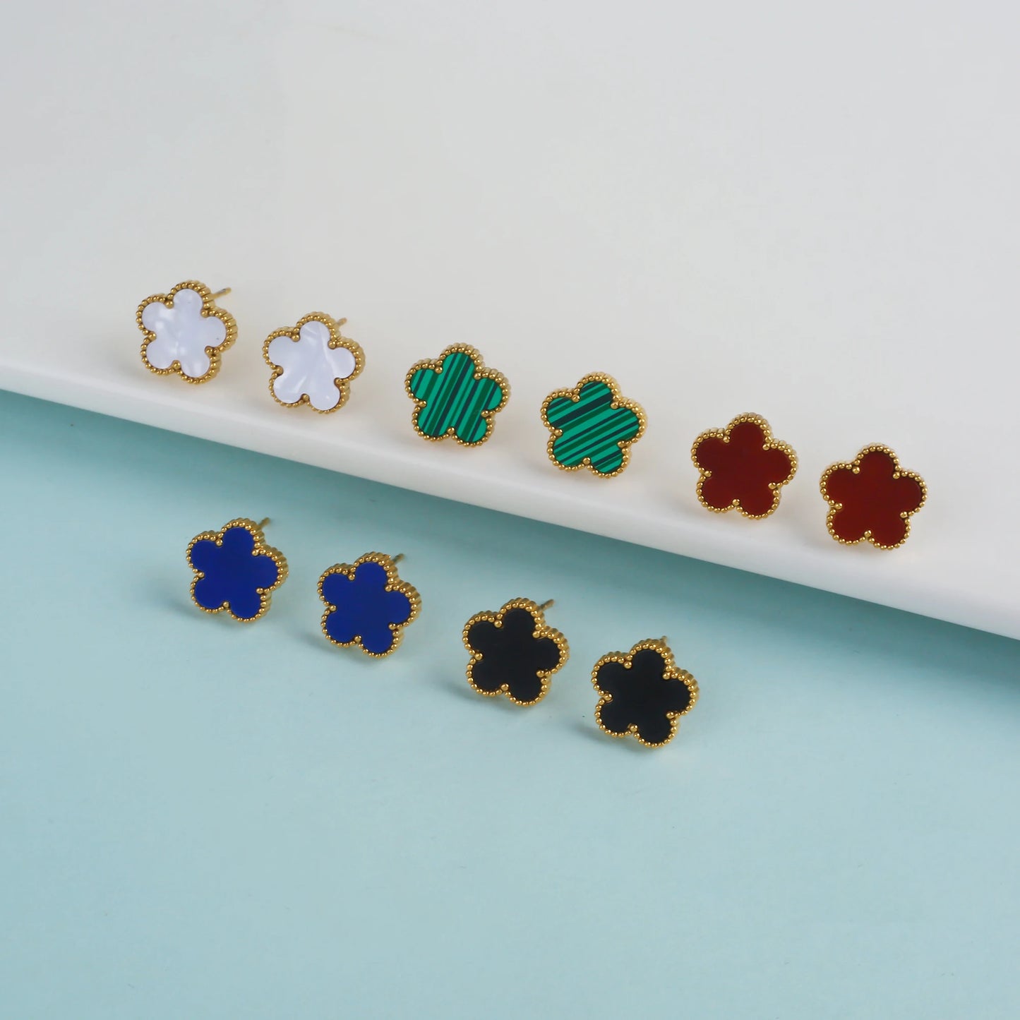 18K Gold Plated Five-Leaf Clover Bracelets