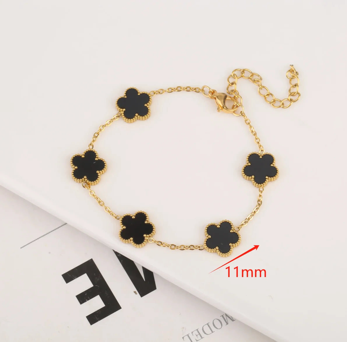 18K Gold Plated Five-Leaf Clover Bracelets