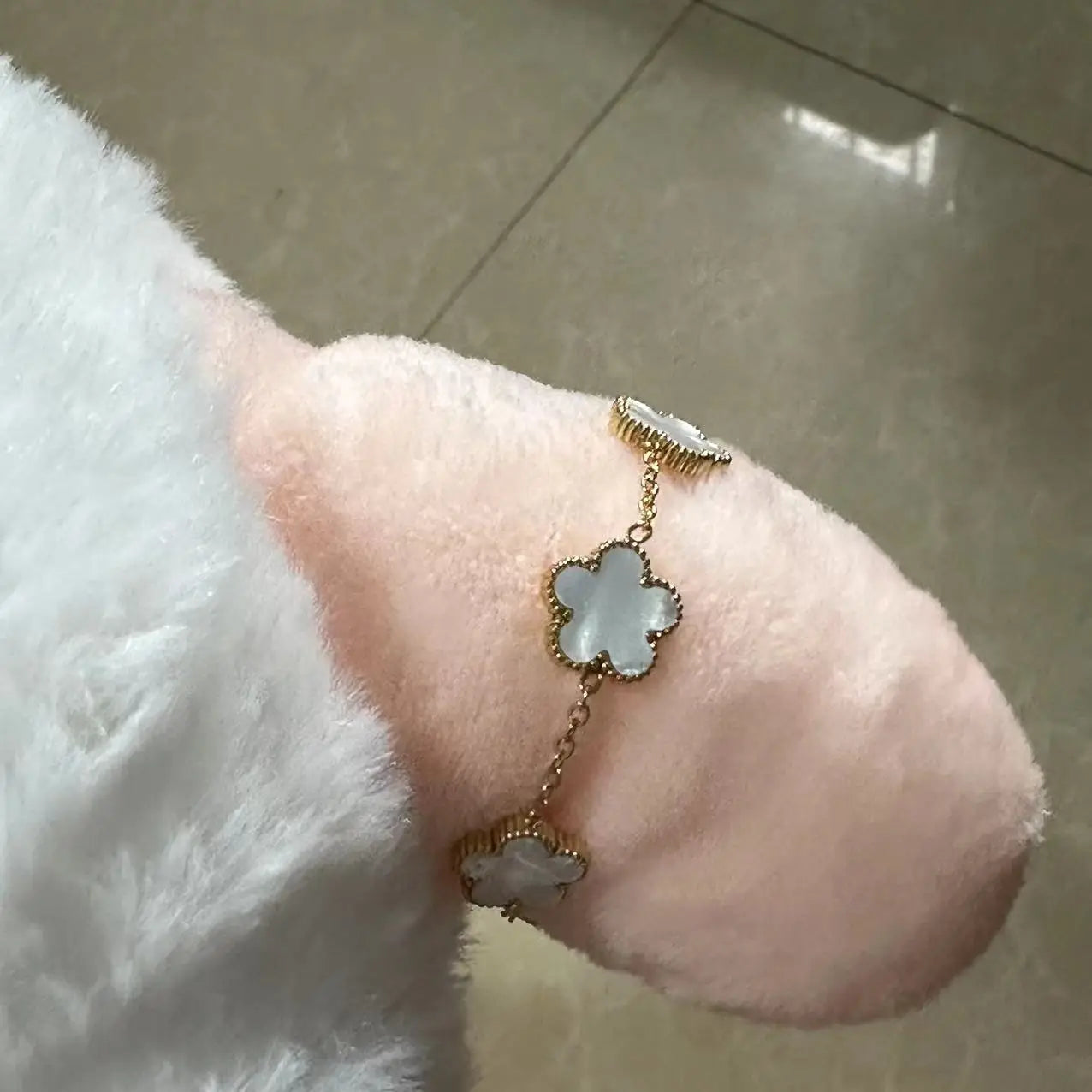 18K Gold Plated Five-Leaf Clover Bracelets