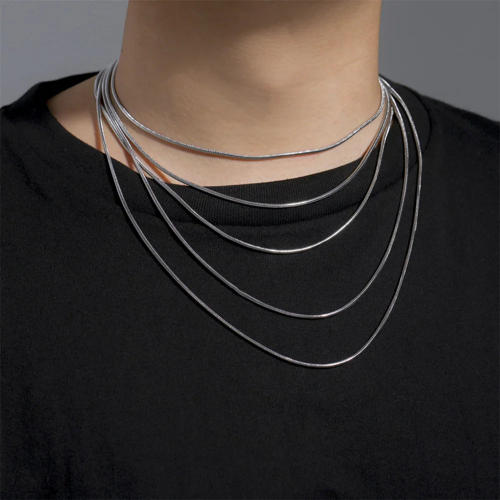 Unisex Stainless Steel Chain Links