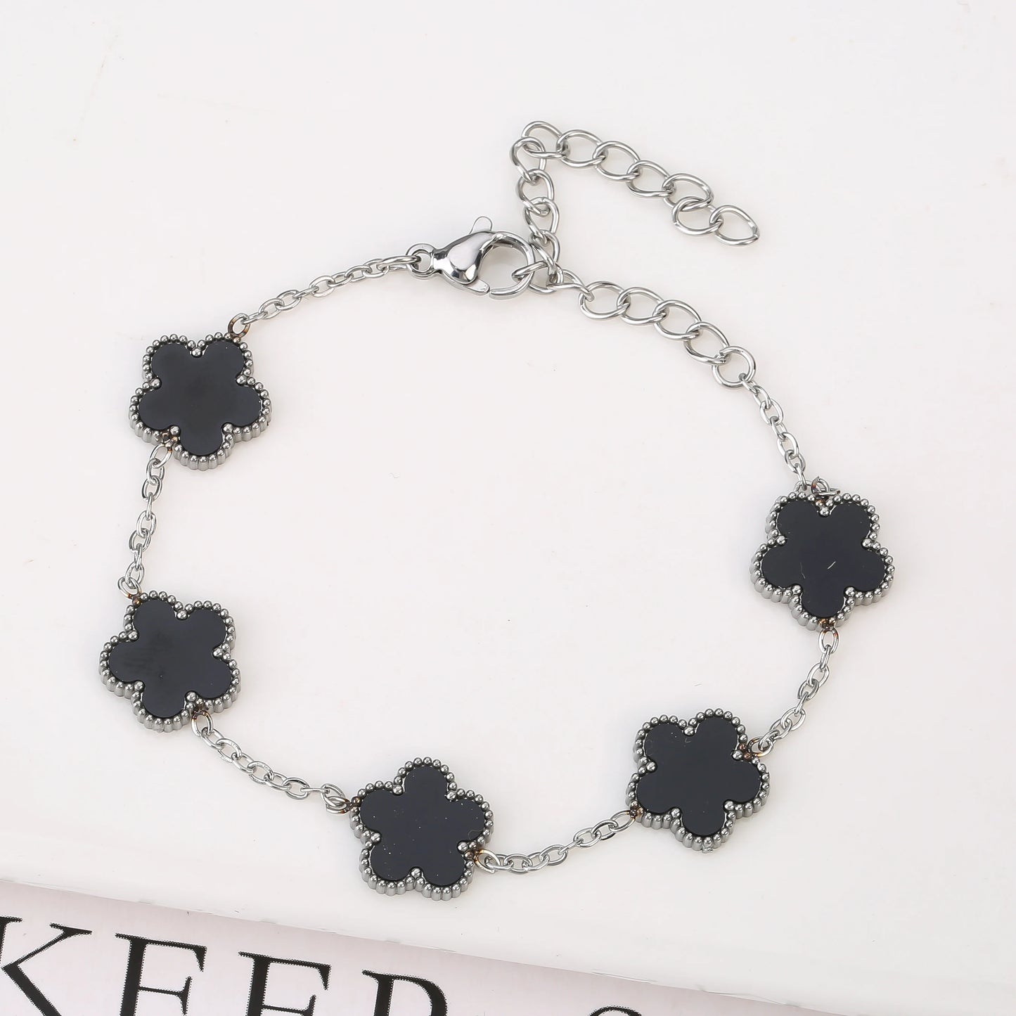 18K Gold Plated Five-Leaf Clover Bracelets