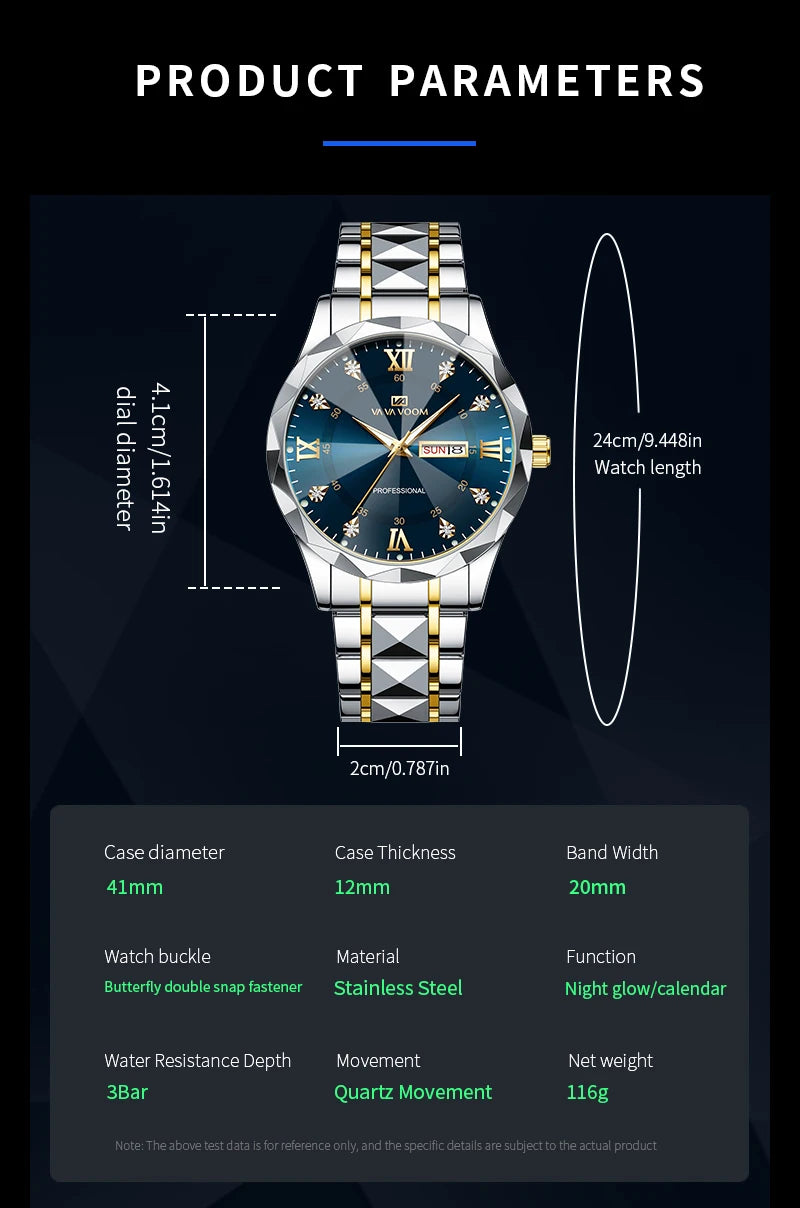 Professional Quartz Watch