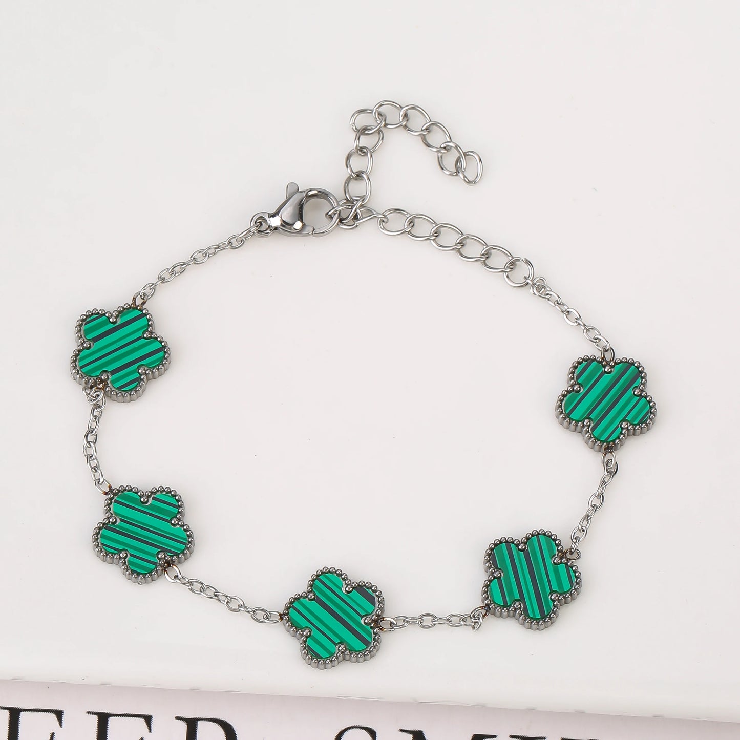 18K Gold Plated Five-Leaf Clover Bracelets