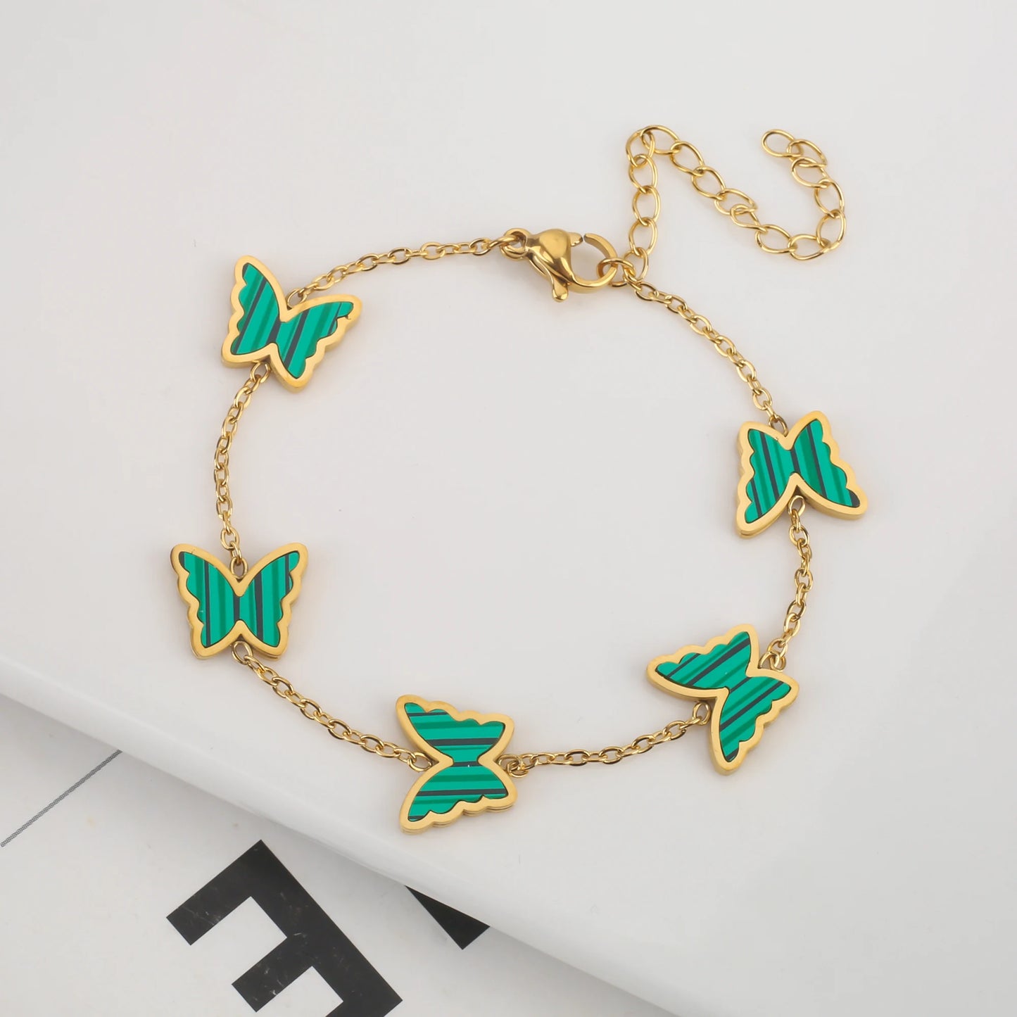 18K Gold Plated Five-Leaf Clover Bracelets