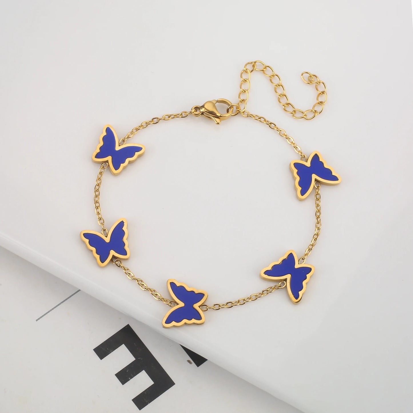 18K Gold Plated Five-Leaf Clover Bracelets